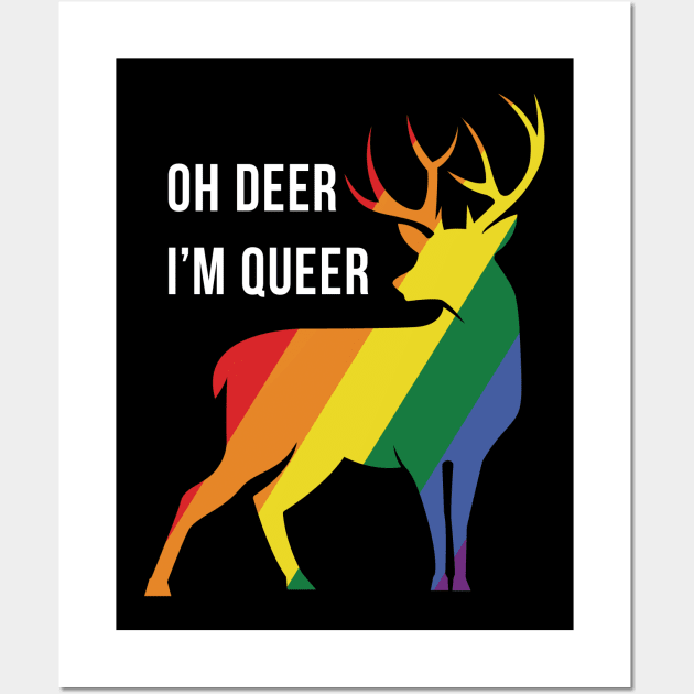 Oh Deer I'm Queer Wall Art by MasliankaStepan